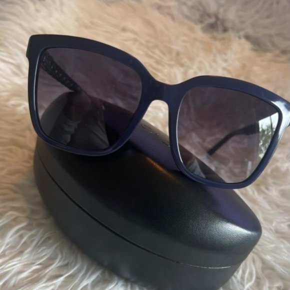 Escada Sunglasses  Blue Gradient SESC79  0991 Gold Detail  Authentic